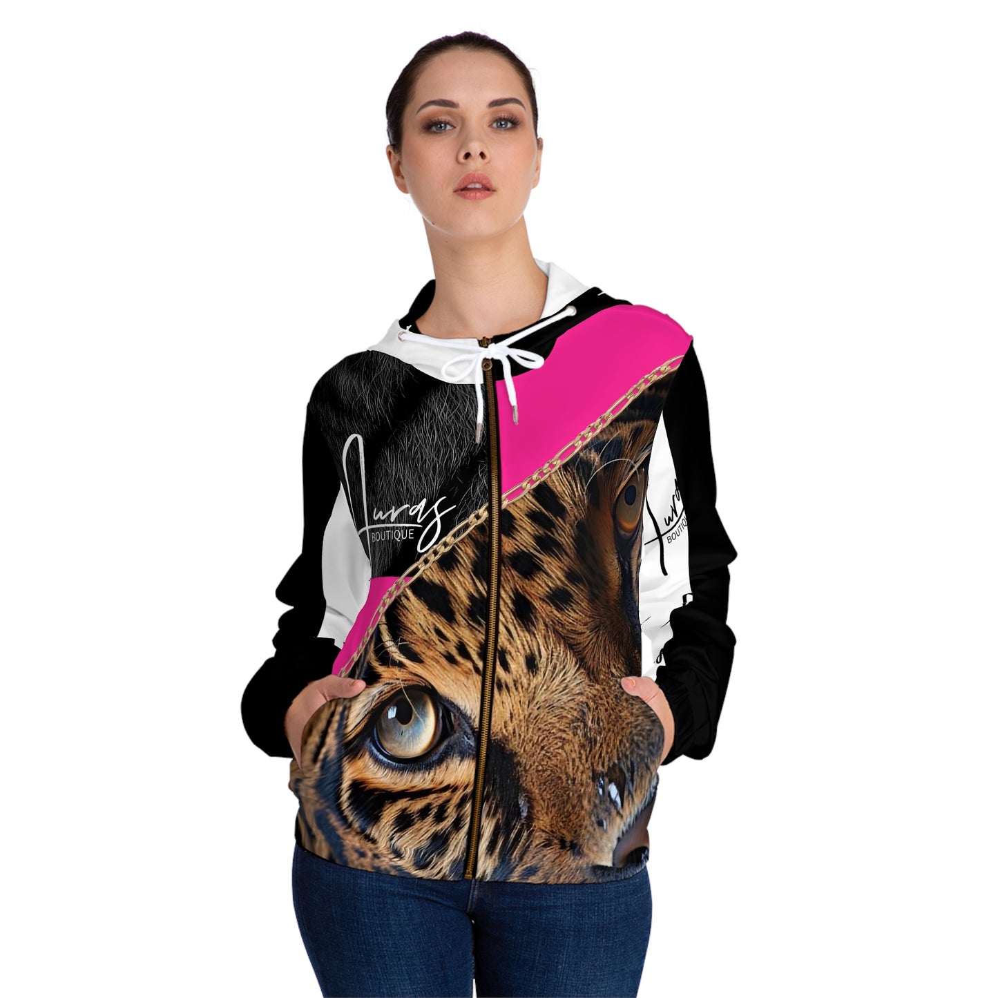 Serengeti Luxury Full-Zip Hoodie: Cozy Meets Edgy